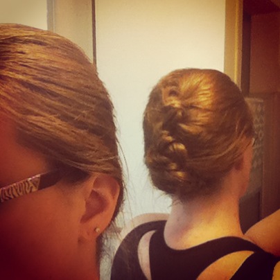 "Fancy" updo for my photoshoot